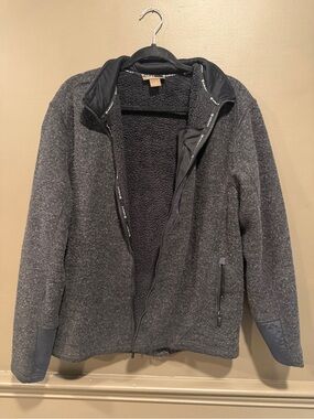 Ariat Men’s Charcoal Gray Full-Zip Sherpa-Lined Jacket